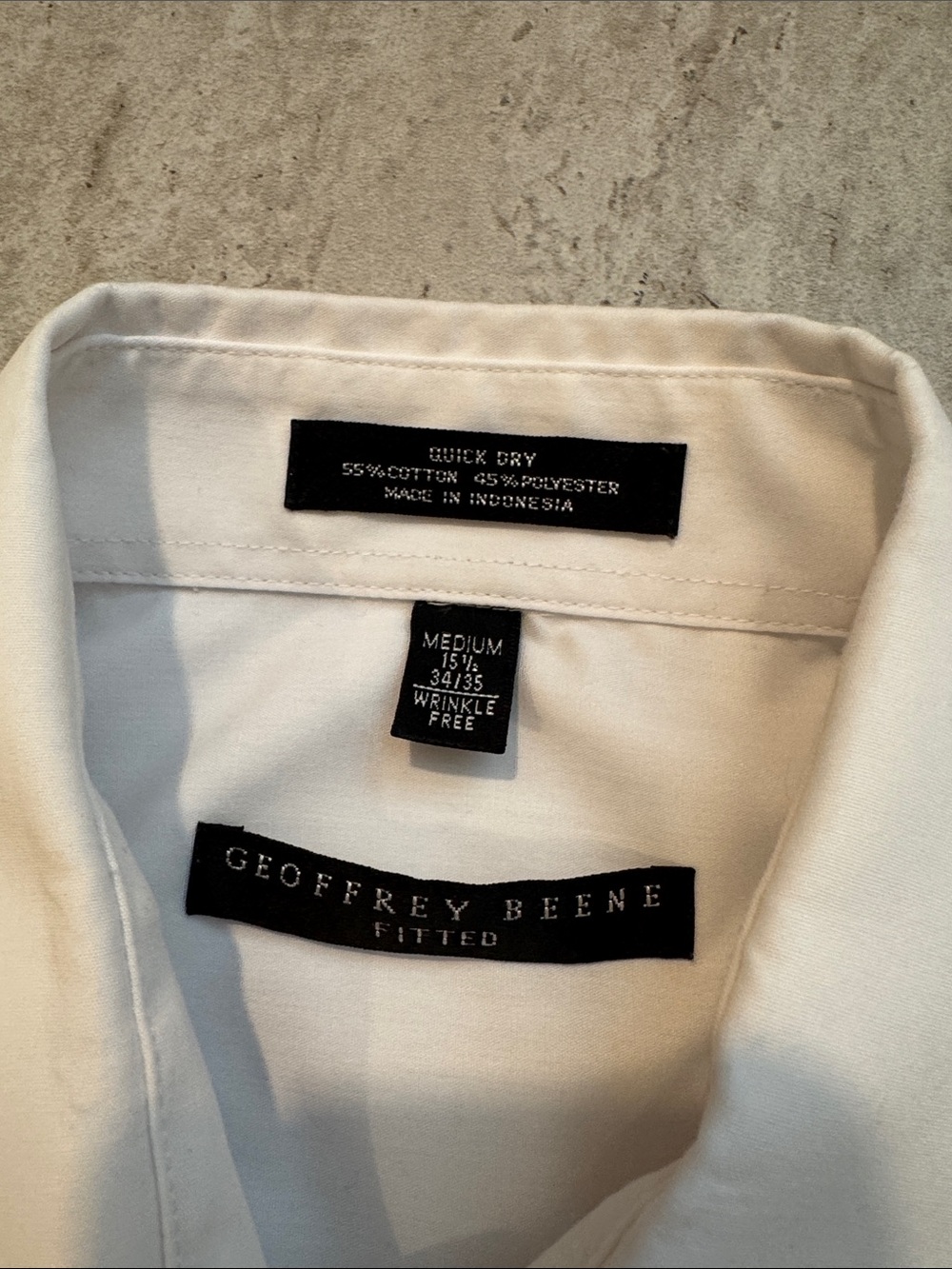 Geoffrey Beene White Long-Sleeve Dress Shirt - Picture 2 of 3